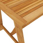 vidaXL Table à dîner de jardin 140x70x73 5 cm Bois d'acacia massif