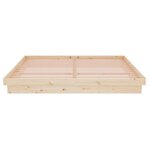 vidaXL Cadre de lit Bois massif 180x200 cm Super King