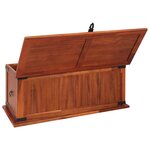 vidaXL Coffre de rangement 90x45x40 cm Bois d'acacia solide