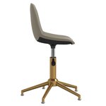 vidaXL Chaise pivotante de salle à manger Gris clair Velours