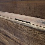 Banquette pouf tabouret meuble banc bois massif de récupération 86 cm 3002035