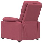 vidaXL Fauteuil de massage Rouge bordeaux Tissu