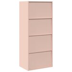 vidaXL Armoire de rangement Rose 60 x 40 x 140 cm Acier