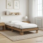 vidaXL Cadre de lit Chêne artisanal 80 x 200 cm Bois d'ingénierie