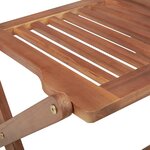 vidaXL Chaises pliables de jardin 6 Pièces avec coussins Bois d'acacia