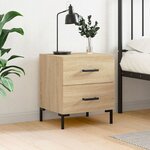 vidaXL Table de chevet chêne sonoma 40x35x47 5 cm bois d’ingénierie