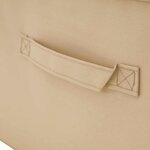 vidaXL Boîte de rangement 2 Pièces Crème 55 x 35 x 32 cm Tissu intissé