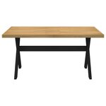 vidaXL Table à manger NOAIN pieds en forme de X 160x90x75cm massif pin