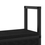 vidaXL Headboard de Rangement avec Station de Charge Chêne noir 100 cm