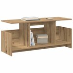vidaXL Meuble TV Chêne artisanal 102 x 35 x 45 cm Bois d'ingénierie