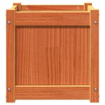 vidaXL Jardinières 2 Pièces cire marron bois de pin massif
