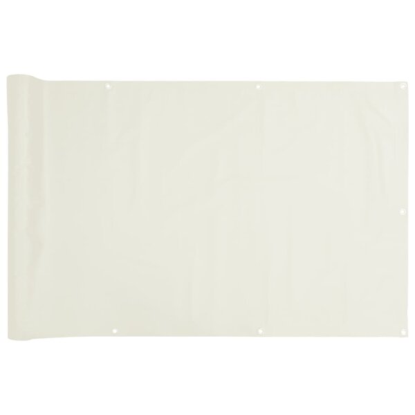 vidaXL Écran d'intimité de balcon blanc 800x120 cm PVC