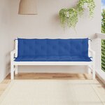 vidaXL Coussins de banc de jardin 2 Pièces bleu 180x50x7 cm tissu Oxford