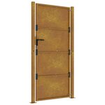 vidaXL Portail de jardin 105x205 cm acier corten