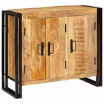 vidaXL Buffet Marron 80 x 33 x 70 cm bois de manguier massif