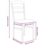 vidaXL Chaise de salle à manger 2 Pièces Blanc et Gris