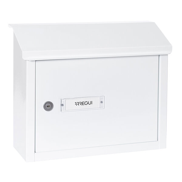 Pack Bouche d'entrée + Boîte aux lettre en acier  V4071  Fente 33 x 4 cm  Blanc