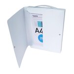 Boîte de rangement A4, capacité 350 feuilles, 40 mm, blanc