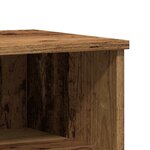 vidaXL Table de chevet vieux bois 40x35x50 cm bois d’ingénierie