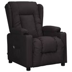 vidaXL Fauteuil Noir Similicuir