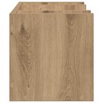 vidaXL Organiseur de bureau Chêne noir 44.5 x 24 x 25 cm