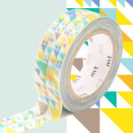 Masking Tape MT triangles bleu - sankaku blue