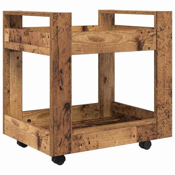 vidaXL Trolley de Bureau Bois Ancien 60 x 45 x 60 cm Bois d'ingénierie