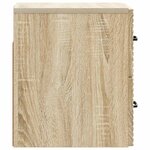 vidaXL Cabinet de chevet mural Chêne Sonoma 34 5 x 33 x 40 cm