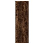 vidaXL Bibliothèque/Buffet chêne fumé 50x25x80 cm bois d'ingénierie