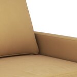 vidaXL Canapé à 2 places Marron 140 cm Velours