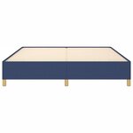 vidaXL Cadre de lit sans matelas bleu 180x200 cm tissu