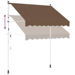 vidaXL Auvent rétractable manuel Taupe 300 cm