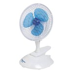 Bestron Ventilateur de bureau à pince 19 cm 15 W Blanc ACF15