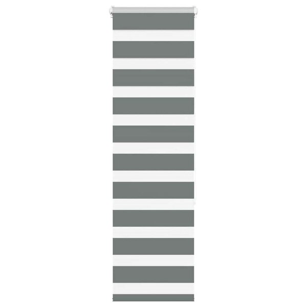 vidaXL Store zèbre gris foncé largeur du tissu 35 9 cm polyester