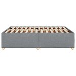 vidaXL Cadre de lit sans matelas gris clair 140x190 cm tissu
