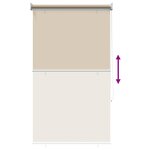 vidaXL Store enrouleur Protection UV Beige 80 x 230 cm Polyester