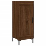 vidaXL Buffet Chêne marron 34 5x34x90 cm Bois d'ingénierie