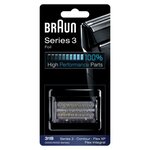 Braun 31b noire piece de rechange compatible avec les rasoirs series 3