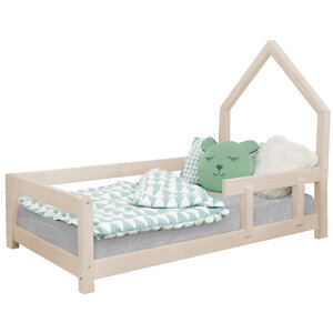 Lit cabane enfant POPPI 120 x 190 beige 1