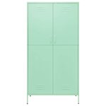 vidaXL Garde-robe Vert menthe 90x50x180 cm Acier