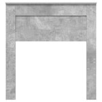 vidaXL Tête de lit Gris béton 90 cm Bois d'ingénierie