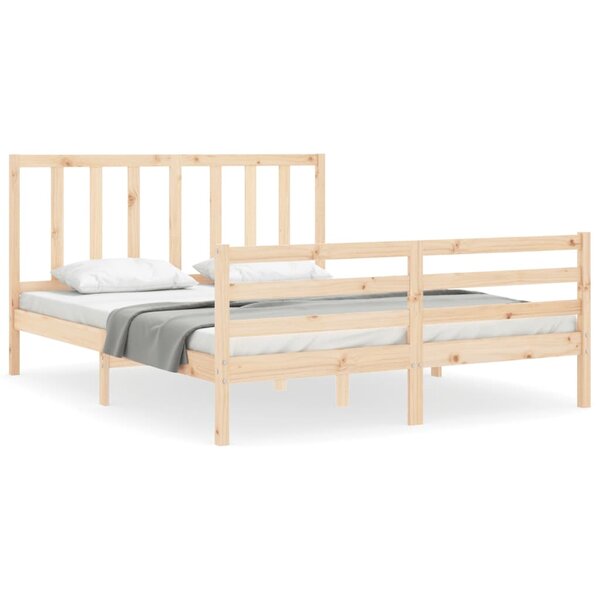 vidaXL Cadre de lit sans matelas 160x200 cm bois massif de pin