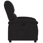 vidaXL Fauteuil inclinable Noir Tissu