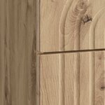 vidaXL Cabinet de chevet avec tiroir Chêne artisanal 62 x 34 5 x 48 cm