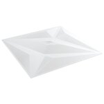 vidaXL Panneaux muraux 12 Pièces blanc 50x50 cm XPS 3 m² étoile