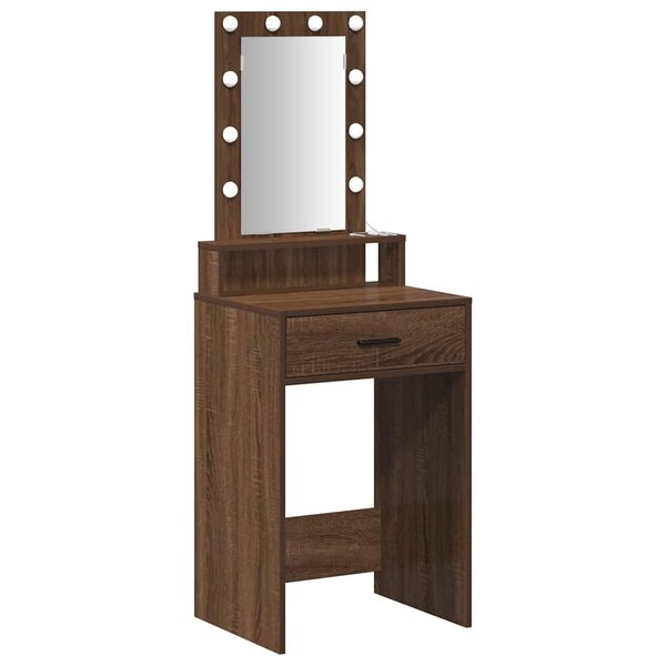 vidaXL Table de Toilette Marron 50 x 41 x 140 cm Bois d'ingénierie