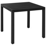 vidaXL Ensemble à manger de jardin 5 Pièces noir et marron