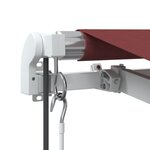 vidaXL Auvent rétractable automatique bordeaux 400x350 cm
