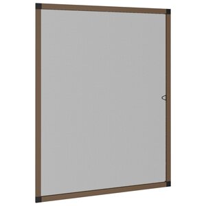 vidaXL Moustiquaire pour fenêtres Marron 100x120 cm