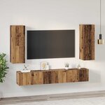 vidaXL Ensemble meuble TV 5 Pièces Bois Ancien Bois d'ingénierie